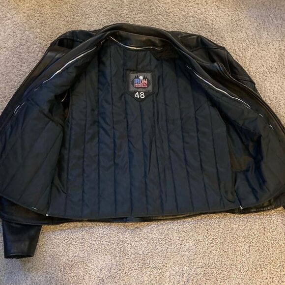 Iron Hides Leather Riding Jacket Size 48 - Picture 4 of 8